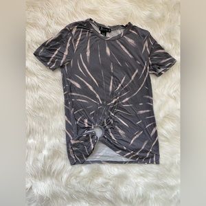 Miss Chievous Small Bleached Design Cut Out Tee